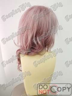 Final Fantasy 13 LIGHTNING SERAH GREY PINK cosplay wig  