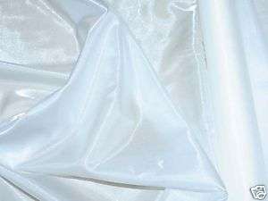SPARKLE SATIN FABRIC WHITE 45 BY THE YARD  