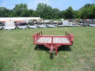 7181 Rictow Single Axle Trailer 1996 68 x 10 GVW 3k USED RED Cheap 