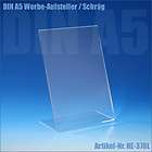 Stk. DIN A5 Acrylglas Werbeaufst​eller / L Ständer / L