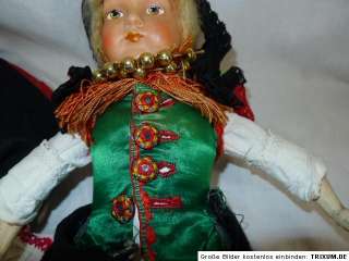 wunderschöne Schwälmer Trachtenpuppe Puppe 1937 komplett mit alter 