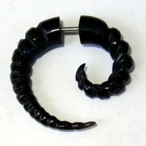 Ohrringe Spirale Horn Fake Plug Piercing Schmuck F083  