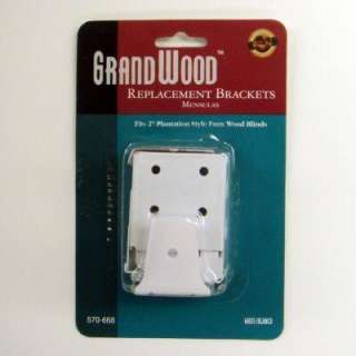 In. Faux Wood Blind Replacement Brackets 10793478025886 at The Home 