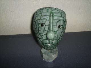 KING PACAL JADE BURIEL MASK FROM MAYAN CITY OF PALENQUE  