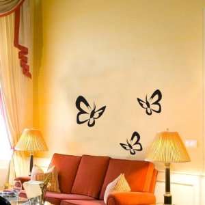 PEMA WANDTATTOO w400 Schmetterlinge Wandaufkleber Wandfolie 3 Stück 