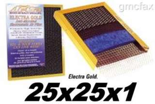 Air Care 25x25x1 GOLD Electrostatic Furnace A/C Filter  