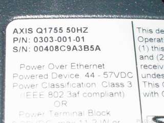 Axis Q1755 50Hz Netzwerk Kamera LAN 2MP HDTV SD Slot  