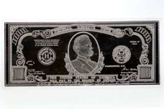 1928 united states of america one thousand dollar $ 1000 fine silver 