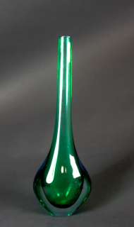 Langhalsvase 50er Jahre   Murano Glas  