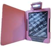 PURPLE LEATHER CASE COVER WITH BUILT IN LIGHT FOR  KINDLE 4 