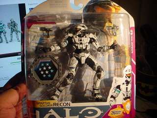 HALO 3 SPARTAN SOLDIER RECON WHITE WITH DUAL MAGNUMS SERIES 7 ACTION 