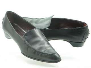 TODS Black Western Driving Loafers Shoes Flats Womens 7.5 M  