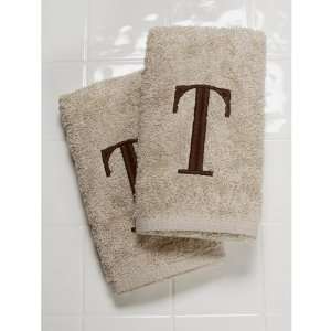  Avanti Linens Monogram Hand Towels Set   2 Piece: Home 