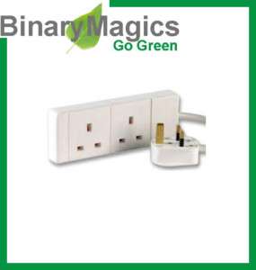   Way Gang Main Extension Lead Socket Plug Cable 5050942032053  