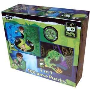  Ben 10 Alien Force 2 in 1 100 Piece Puzzles Toys & Games
