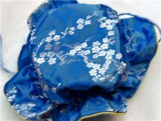 Satin Silk Brocade Jewelry Travel Pouch Purse Bag BN #L  
