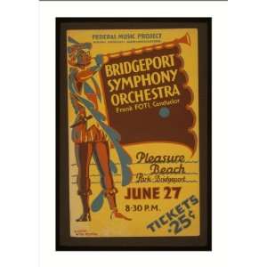  WPA Poster (M) Bridgeport Symphony Orchestra   Frank Foti 