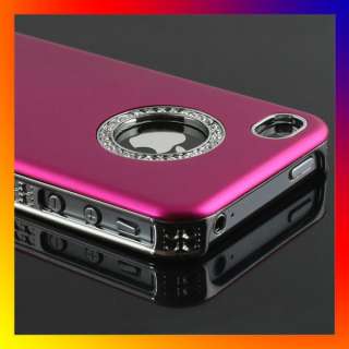 Luxury Bling Diamond Crystal Hard Back Case Cover For Apple iPhone 4S 