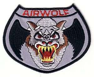 AIRWOLF HELICOPTER PILOT PATCH   AWF01  
