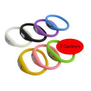   MONTRE Bracelet Silicone Sport Etanche 7 coloris 