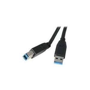  Kaybles 10 ft. USB 3.0 A Male to B Male Cable in Black 