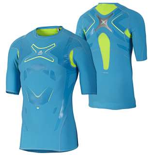 Adidas Techfit Powerweb Seasonal Tee Herren Funktionsshirt blau Shirt 