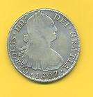 1807 Carolus IIII 8 Reales Colonial Silver Mexican Coin  