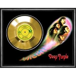 Deep Purple Fireball Framed Gold Record A3