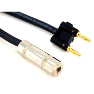   Inch BF14 12 Gauge Speaker Cable Adapter Banana to 1/4 Inch Female