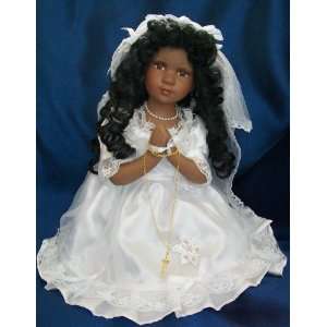  African American 16 Porcelain Praying Dolls Agnes Toys & Games