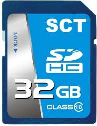   10 SD HC (SDHC) High Speed SCT Flash Memory Card 32G 32 GIG Gs  