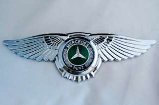 Mercedes Benz Badge Car Logo wings 3M Front Hood Bonnet Emblem 8.5*2.7 