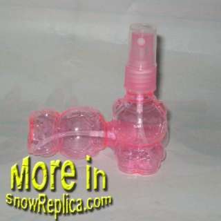 2x Travel Pink Doll Lotion Spray Pump Perfume Bottle  