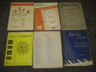 44 VINTAGE PIANO MUSICAL SHEET MUSIC BOOKS SONGS MORE  