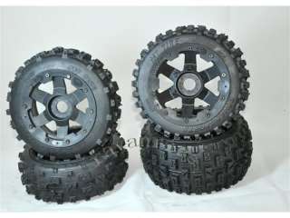 mud off road 6 spoke Wheels tires for 1/5 HPI Baja 5B  