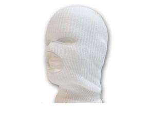 Newegg   3 Hole Winter Ski Mask  White