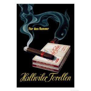  Hallwiler Forellen Cigars Giclee Poster Print by Fritz 