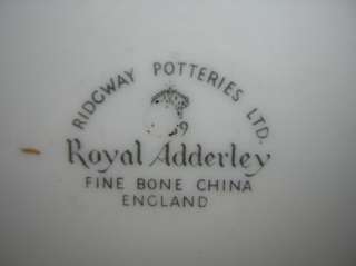 Vintage Royal Adderley Floral Bowl w/ Violets Fine Bone China England 