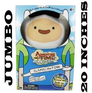ADVENTURE TIME with FINN and Jake Deluxe Plush SLAMACOW 20 TALL 
