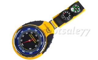 in1 Digital Compass Barometer Altimeter Thermometer Outdoor Yellow 