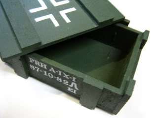 Ammo Box Wood Wooden Tray Ammunition ARMY NAVY CROSS S  
