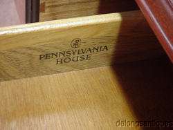 17923Pennsylvania House Cherry Queen Anne Sofa Table  