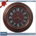 625526 Howard Miller contemporary 25 antique nickel Quartz Wall Clock 