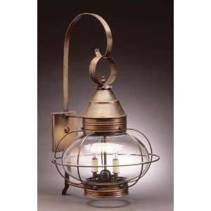 Northeast Lantern 2571 AC LT2 OPTCSG Caged Onion Wall Antique Copper 2 