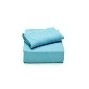 Tommy Hilfiger Bedding, Cotton Jersey Knit Aqua Blue Queen Sheet Set 