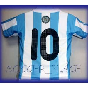  ARGENTINA HOME FOOTBALL SOCCER BABY JERSEY 6 12 MONTHS 
