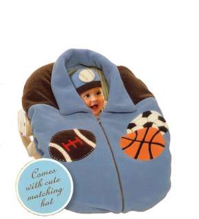 Widgeon Snugaroo Infant Baby Car Seat Cover Jacket Matching Hat Fleece 