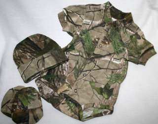 REALTREE CAMO CAMOUFLAGE 3 PC INFANT BABY GIFT SET  