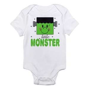    Little Monster Halloween Cotton Baby Onesie   Size 3 6 Months Baby