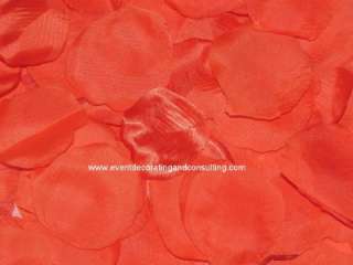 High Quality Thick Silk Rose Petals/Coral  100 PC  